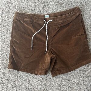 Men's Brown Corduroy Shorts